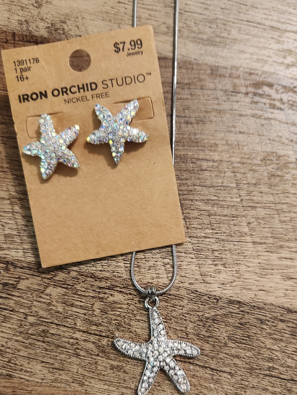 Starfish Necklace And Earring Set